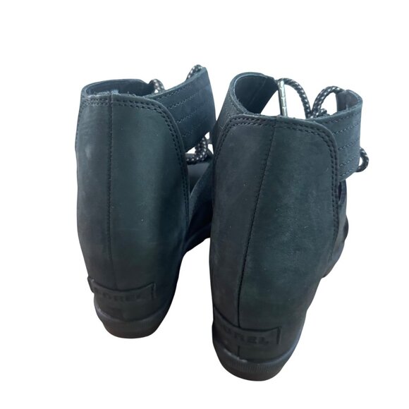 Sorel Womens Size 8 Black Gladiator-Style Sandals With Lace-Up Detail & Open Toe - Picture 7 of 14